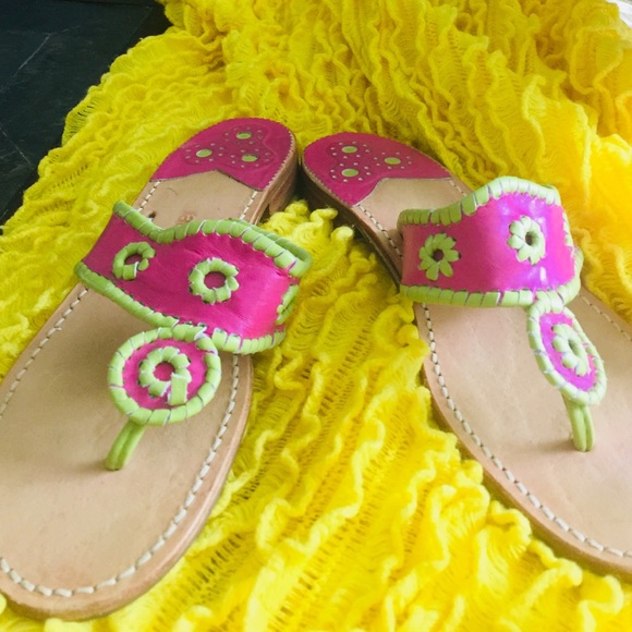 Jack Rogers Shoes - 🌸🌴Jack Rogers Awesome Pink&Green Sandals🌴9M🌸